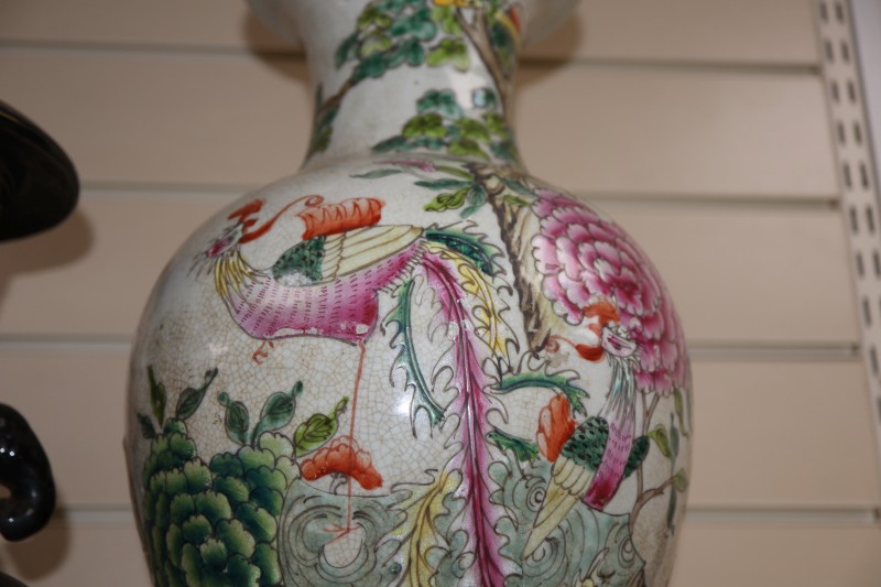 Two Chinese mid 20th century vases, tallest 41cm